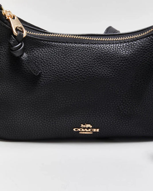Coach Laurel Small Shoulder Bag In Signature Canvas in black