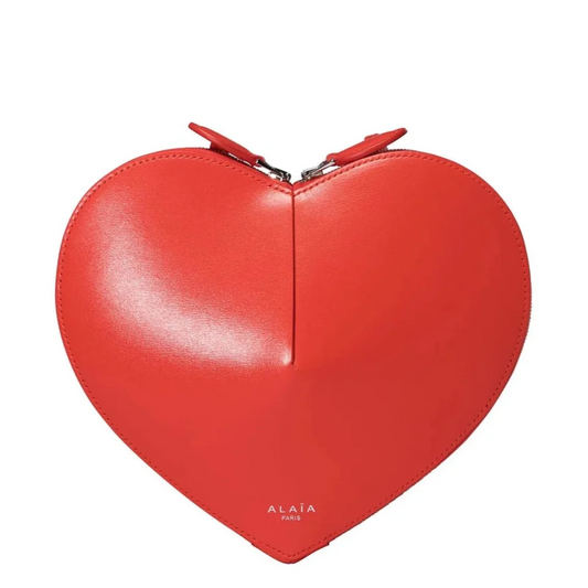 Alaïa Laque Le Coeur Heart-Shaped Bag – Red Patent Leather Mini Crossbody