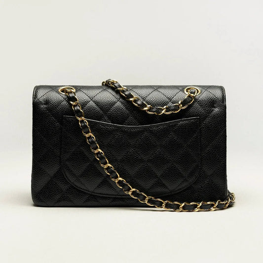Chanel Classic Handbag Grained Calfskin & Gold-Tone Metal