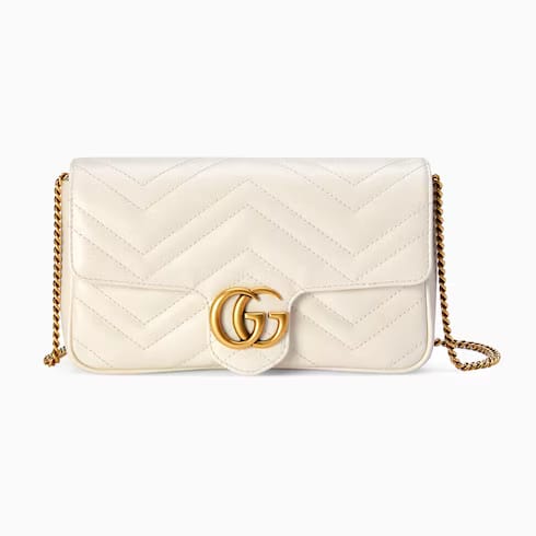 Gucci Marmont Mini Bag White Leather