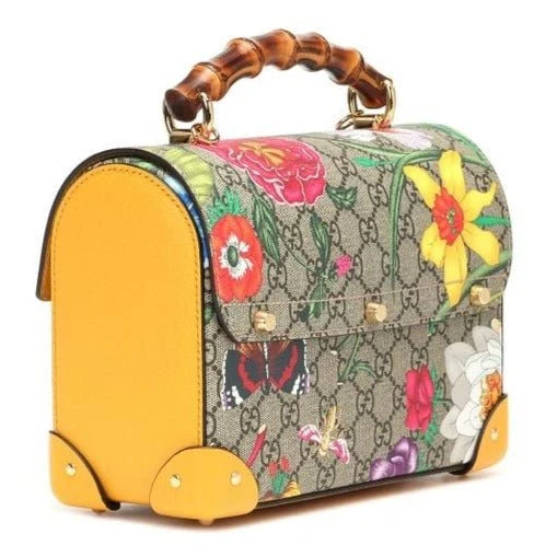 Gucci Sac Avec Anse En Bambou "Flora Gg Supreme" Femme