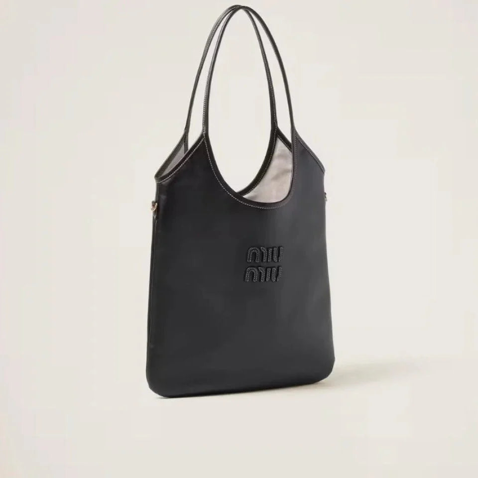 Miu Miu IVY Leather Bag Black