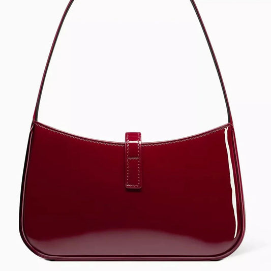 YSL Burgundy Hobo Bag