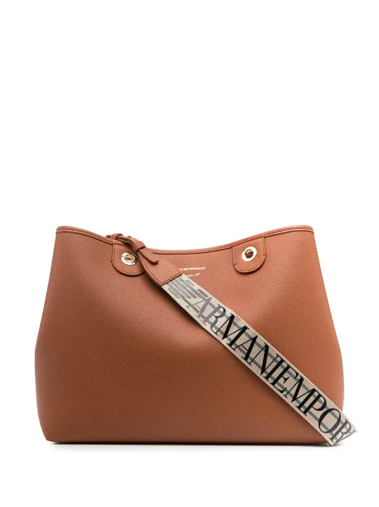 Emporio Armani logo-strap tote bag Large