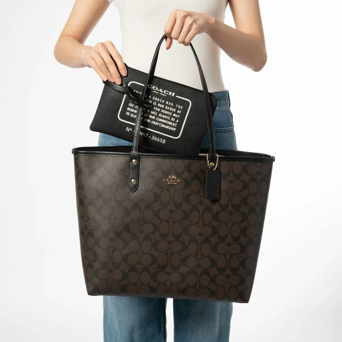 Coach City Zip Top Tote handbag