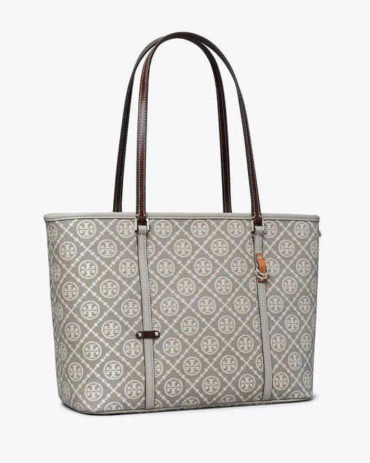 Tory Burch T Monogram small zip tote bag