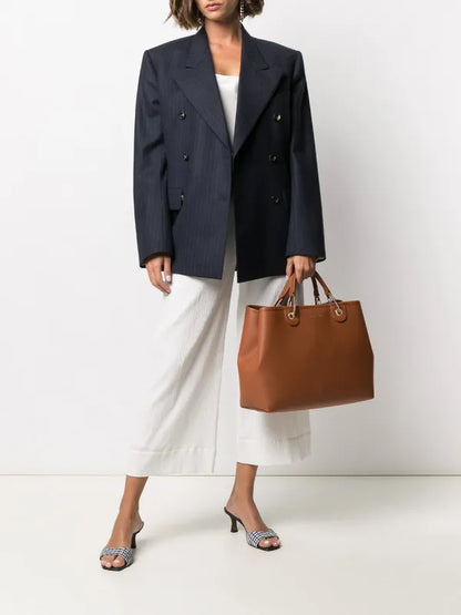 Emporio Armani logo-strap tote bag Large