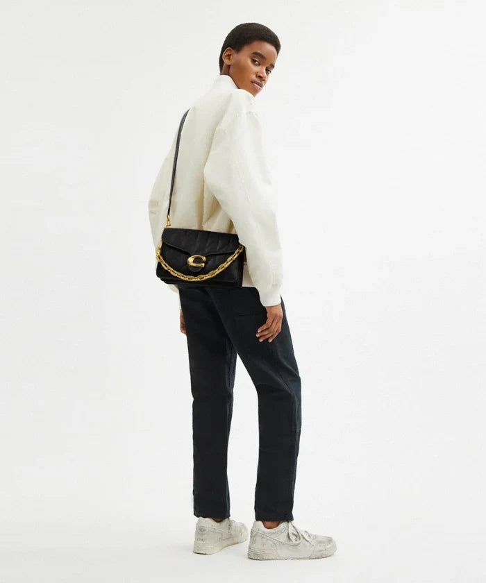 Coach Quilted Tabby 20 shoulder bag black