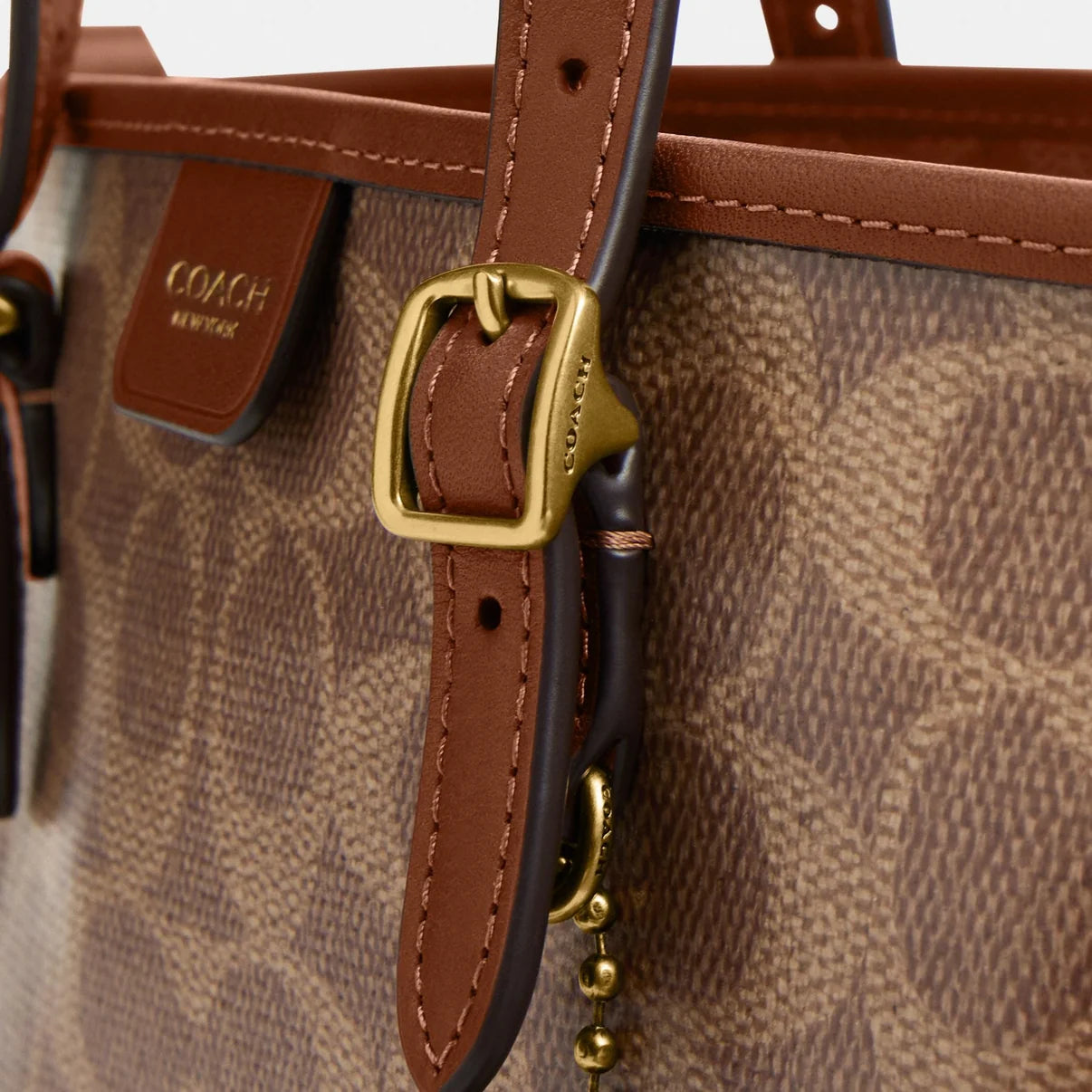 COACH TAXI TOTE BAG 21 IN SIGNATURE CANVAS