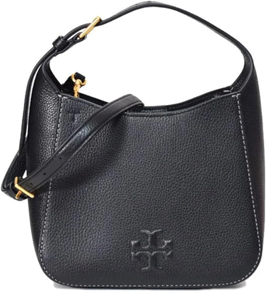 Tory pebbled leather shoulder bag.
