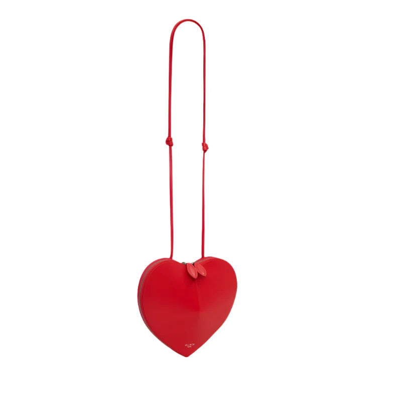 Alaïa Laque Le Coeur Heart-Shaped Bag – Red Patent Leather Mini Crossbody