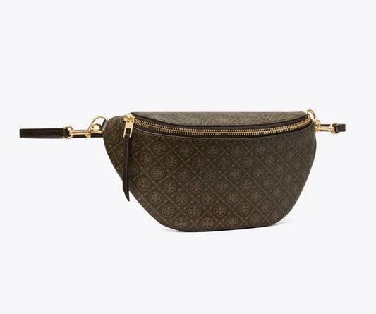 T Monogram Coated Canvas Belt Bag