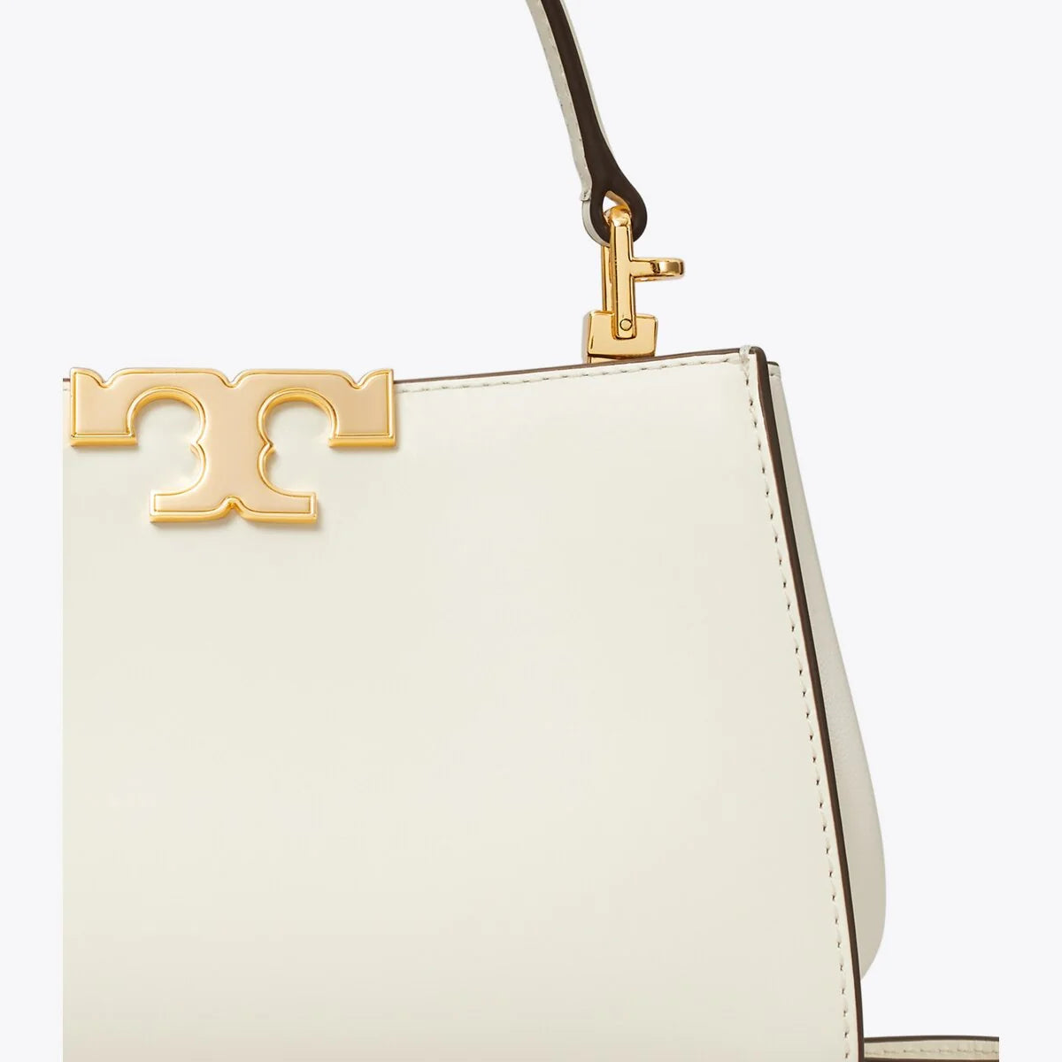 MINI ELEANOR PAVÉ SATCHEL in white