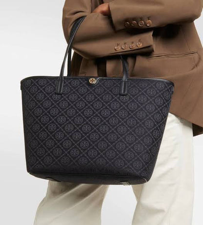 TORY BURCH MONOGRAM ZIP TOTE BAG