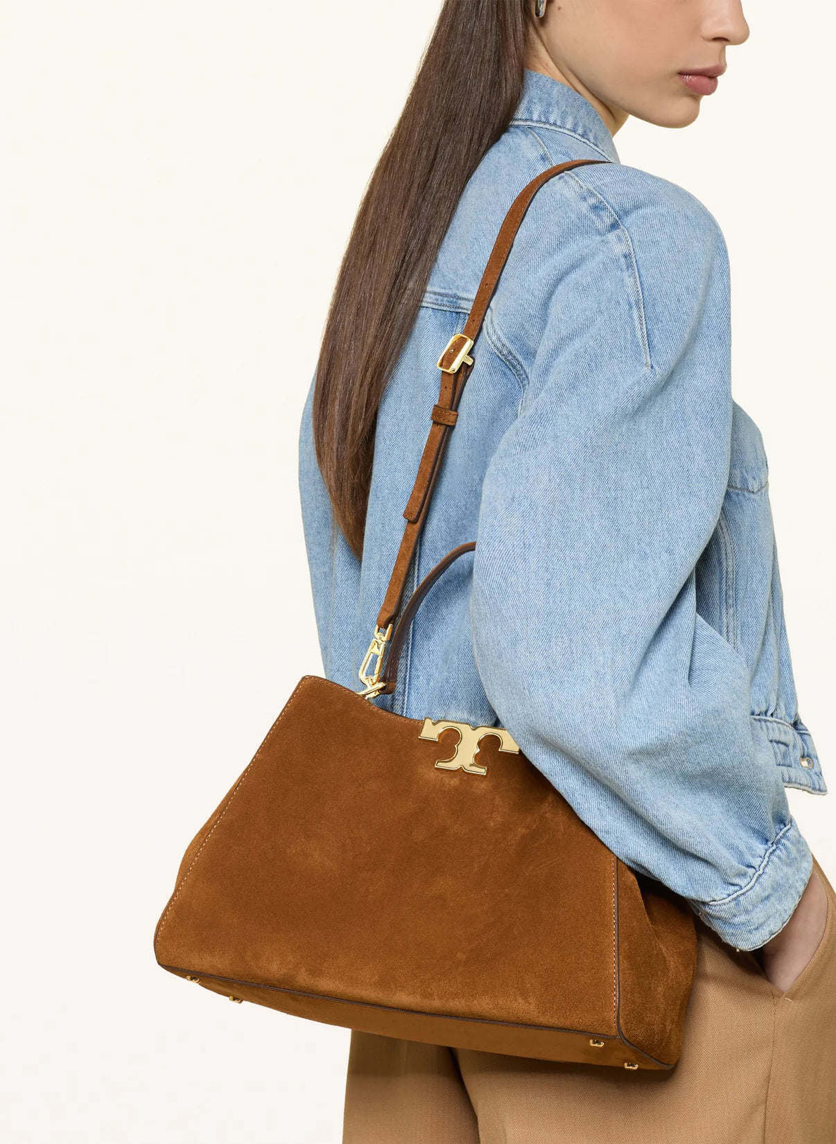 MINI ELEANOR SUEDE SATCHEL