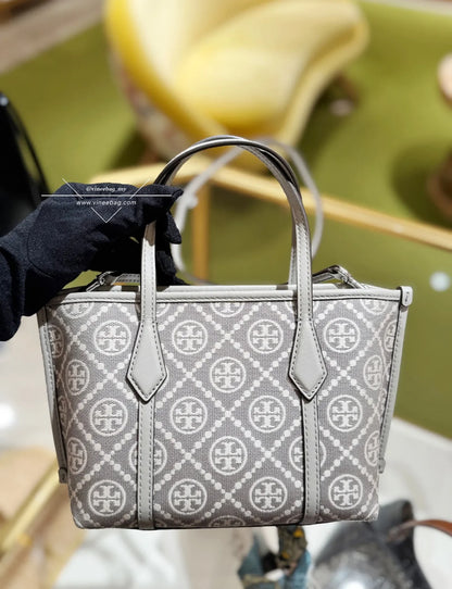 Tory Burch Mini Perry Tote in gray