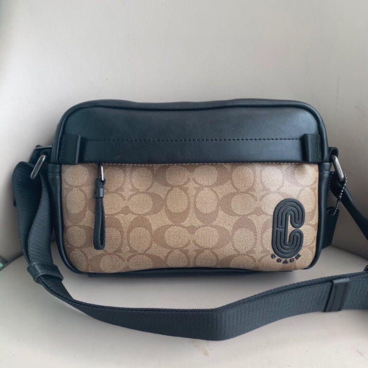 COACH men's patch EDGE zipper messenger bag shoulder bag