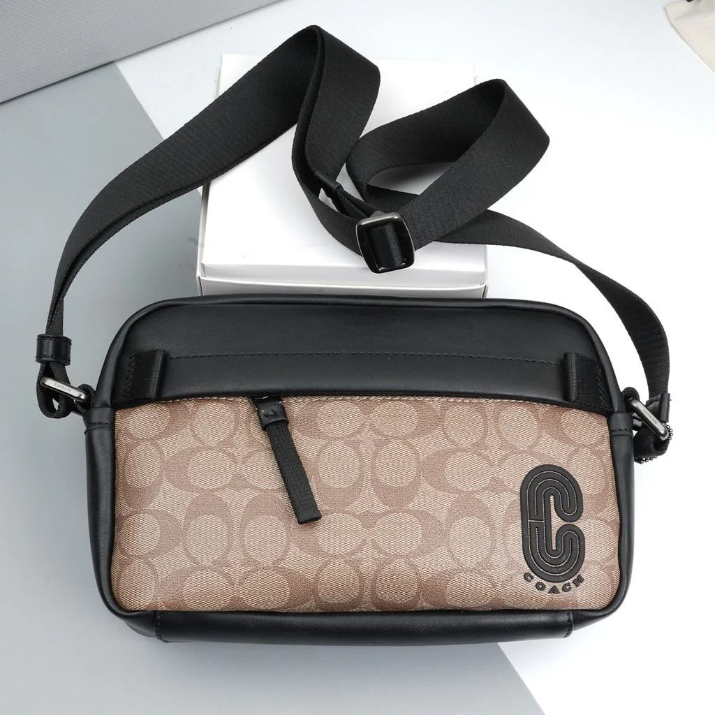 COACH men's patch EDGE zipper messenger bag shoulder bag