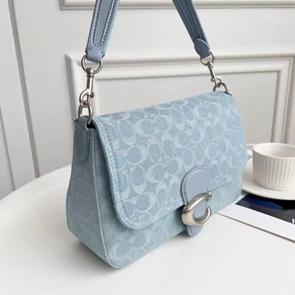 COACH SHOULDER BAG in Blue