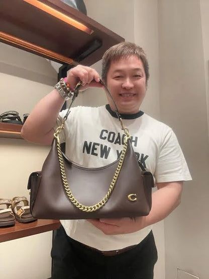 COACH Pocket Juliet Bag 30 Bolso de hombro Mujer in brown