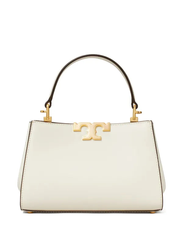 TORY BURCH ELEANOR LEATHER TOTE BAG IN White