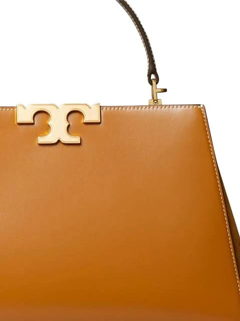TORY BURCH ELEANOR LEATHER TOTE BAG IN Brown