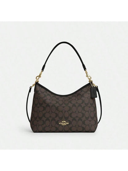 Coach Laurel Small Shoulder Bag In Signature Canvas in Brown