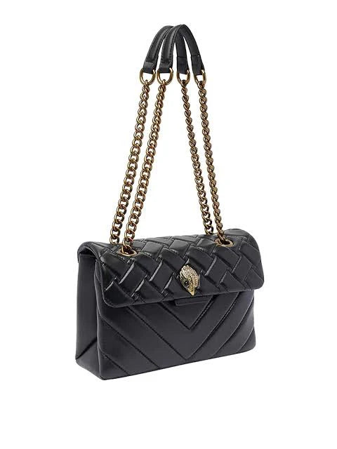 Mini Kensington Quilted Leather Convertible Crossbody Bag in black