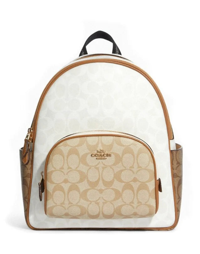Coach Court Backpack in white