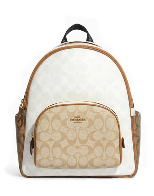 Coach Court Backpack in white
