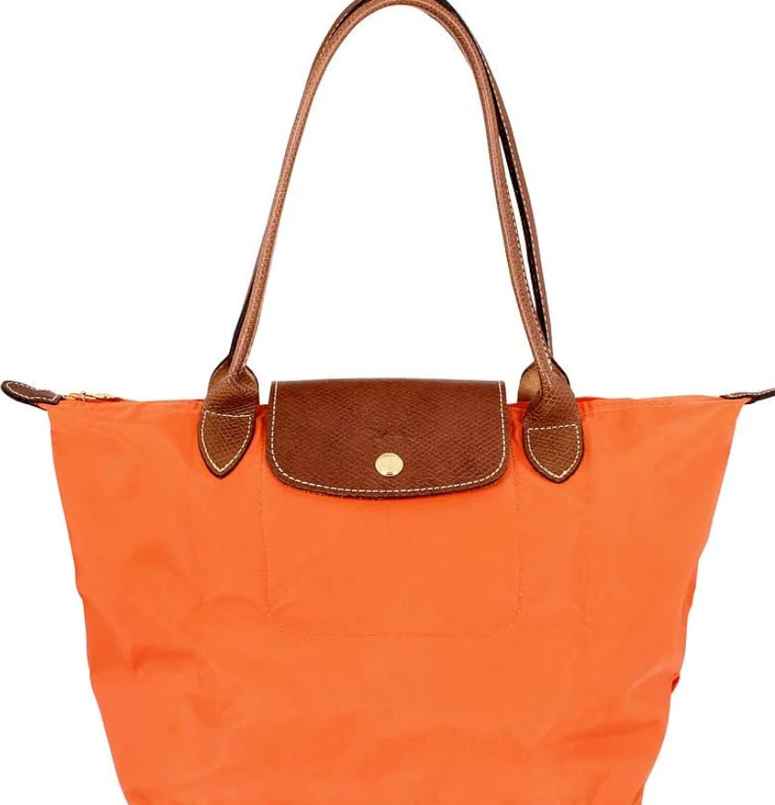 Longchamp Le Pliage large tote bag orange