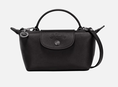 Longchamp Le Pliage Xtra XS pouch leather in black