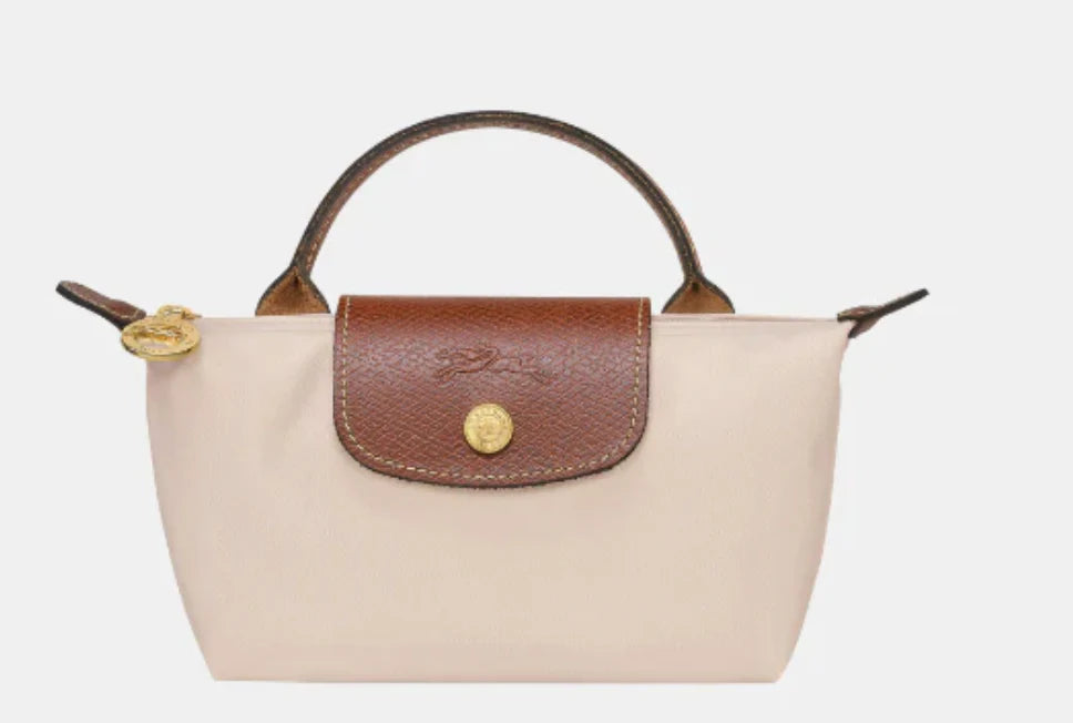 Longchamp Le Pliage mini in beige