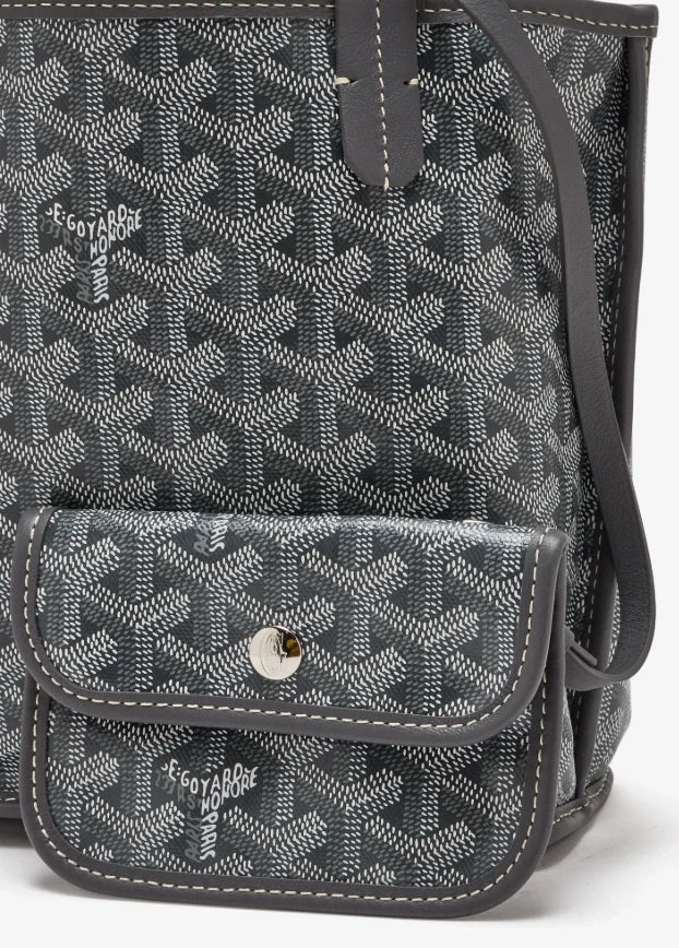Goyard Anjou Mini reversible tote bag in grey