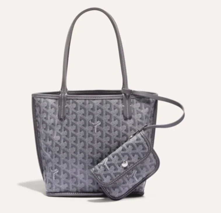 Goyard Anjou Mini reversible tote bag in grey