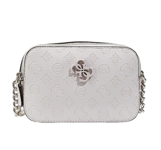 white Guess Noelle Crossbody Camera bag