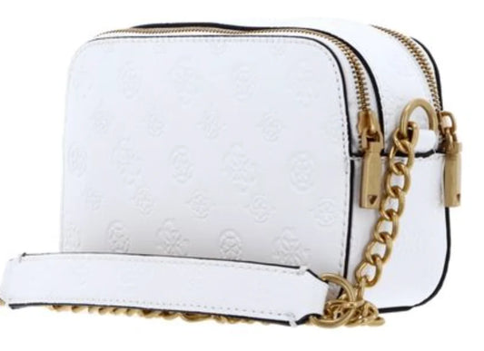 white Guess Noelle Crossbody Camera bag