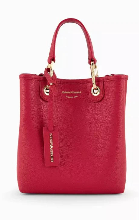 Emporio Armani MyEA small shopper bag red