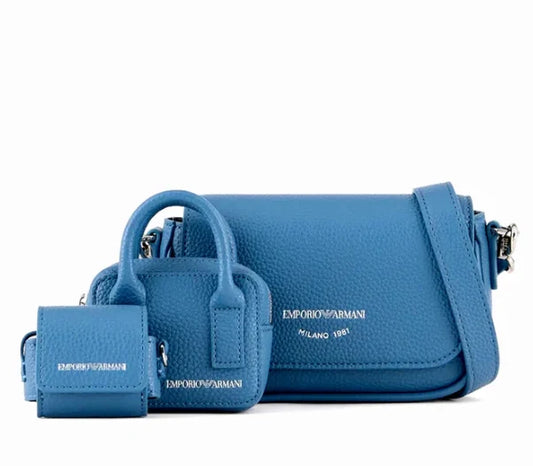 Emporio Armani Cross Body bag set blue
