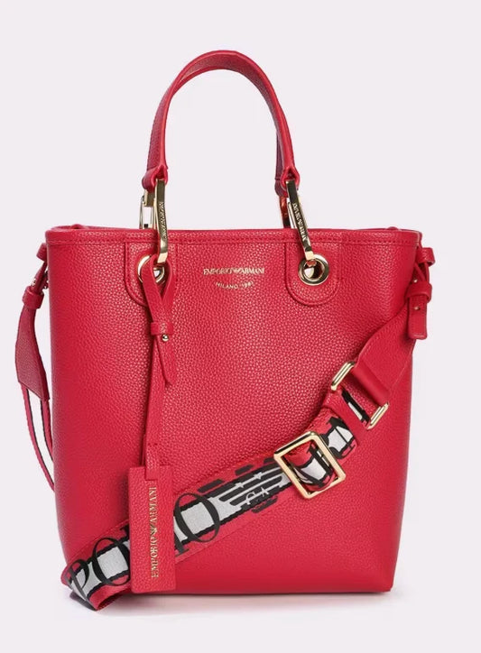 Emporio Armani MyEA small shopper bag red
