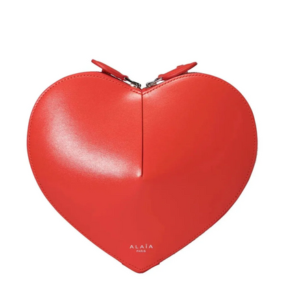 Alaïa Laque Le Coeur Heart-Shaped Bag – Red Patent Leather Mini Crossbody
