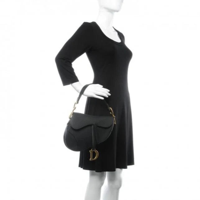 Dior Black Saddle Bag