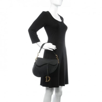 Dior Black Saddle Bag