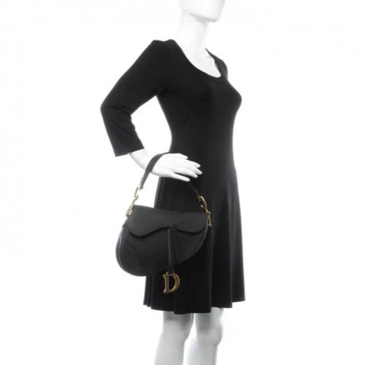 Dior Black Saddle Bag