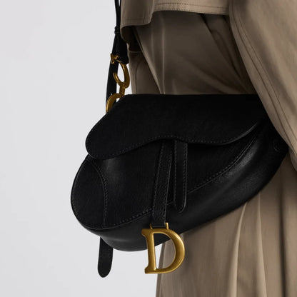 Dior Black Saddle Bag