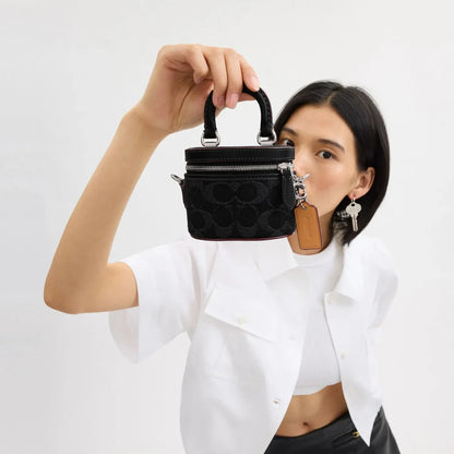 Coach Signature Denim Trail Crossbody Bag