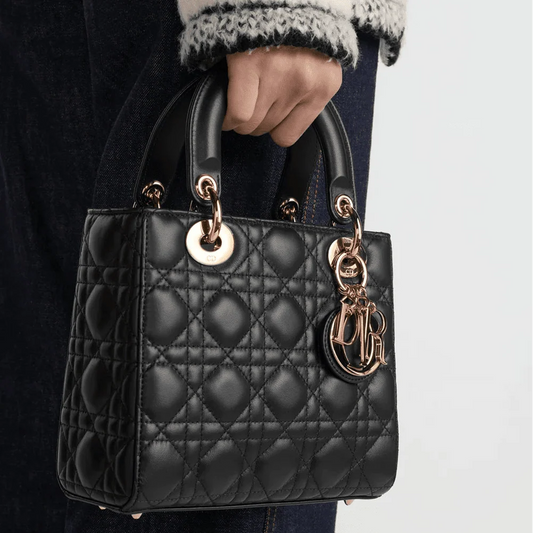 Dior Small Lady My ABCDior Bag Black Cannage Lambskin