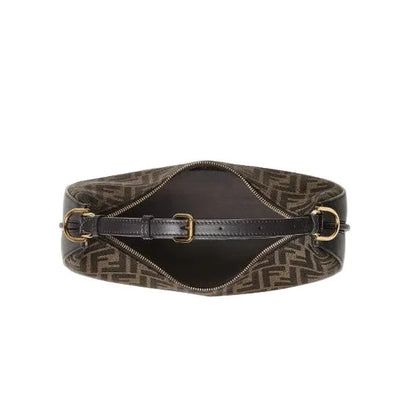 Fendi Graphy Brown FF Fabric Bag