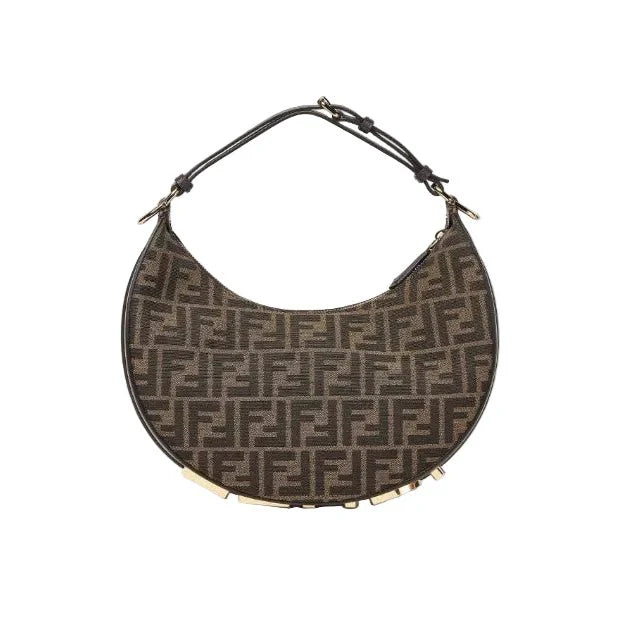Fendi Graphy Brown FF Fabric Bag