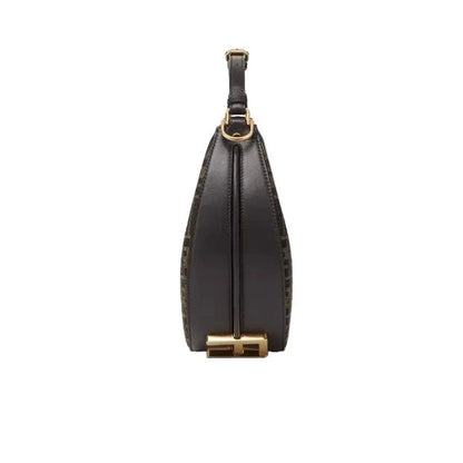 Fendi Graphy Brown FF Fabric Bag